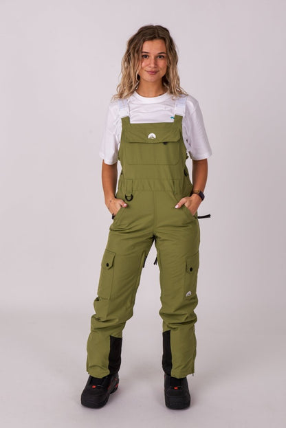 Yeh Girl Bib Pant - Khaki - OOSC Clothing - USA