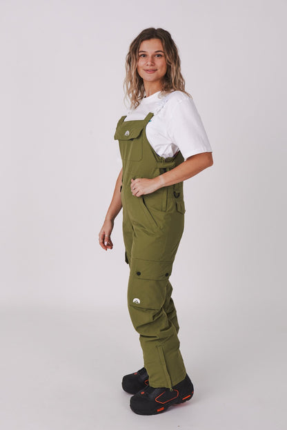 Yeh Girl Bib Pant Khaki - OOSC Clothing - USA