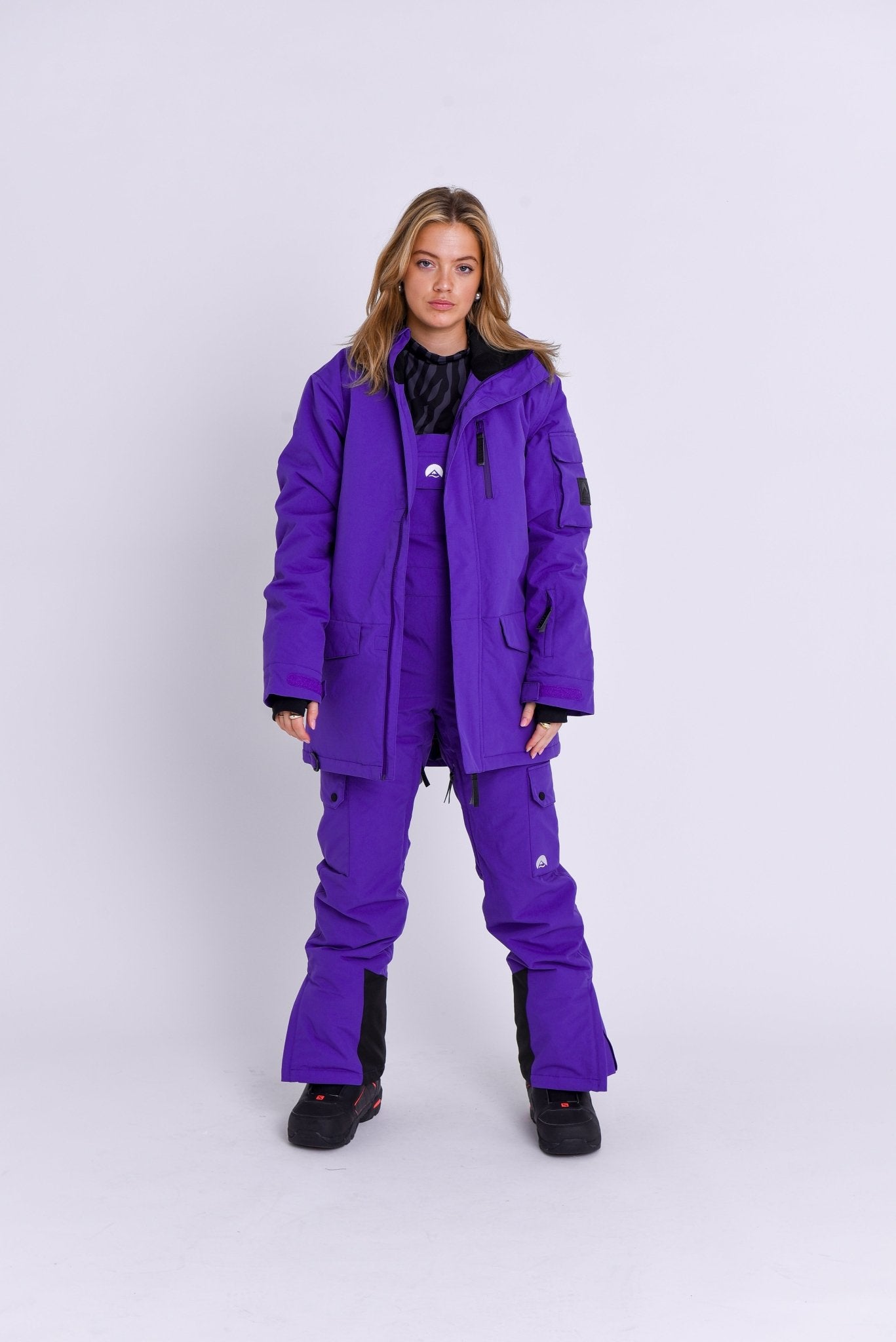 Yeh Girl Bib Pant - Purple - OOSC Clothing - USA