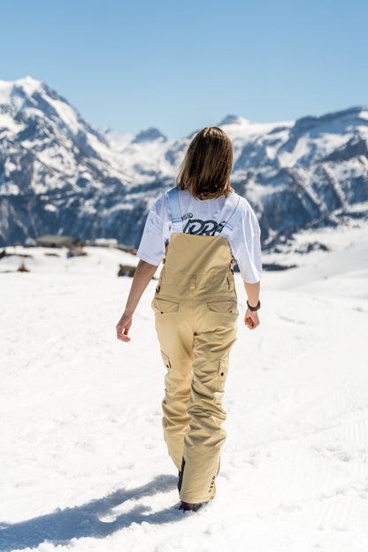 Yeh Girl Bib Pant - Sand - OOSC Clothing - USA