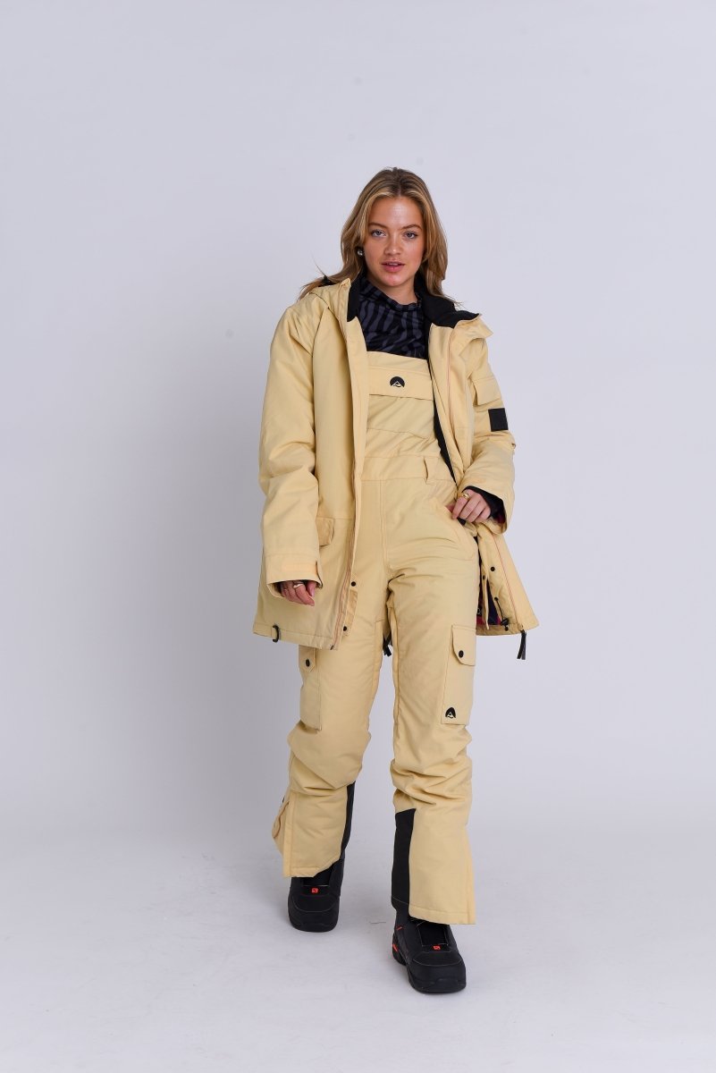 Yeh Girl Bib Pant - Sand - OOSC Clothing - USA