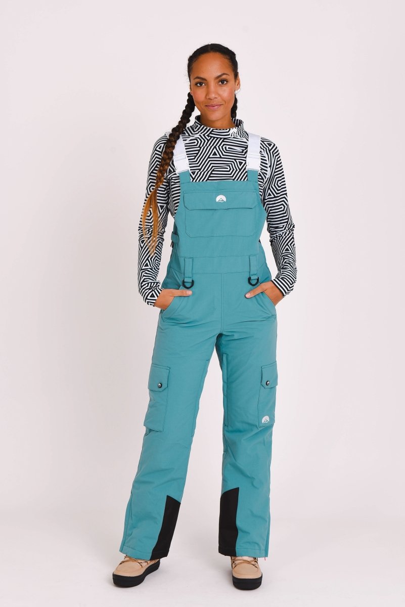 Yeh Girl Bib Pant - Teal - OOSC Clothing - USA