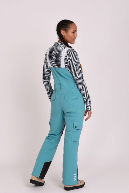 Yeh Girl Bib Pant - Teal - OOSC Clothing - USA