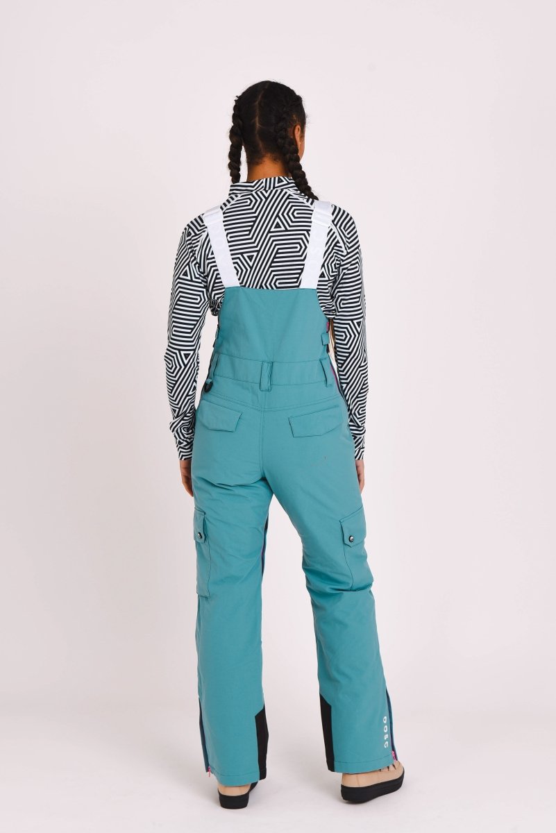 Yeh Girl Bib Pant - Teal - OOSC Clothing - USA