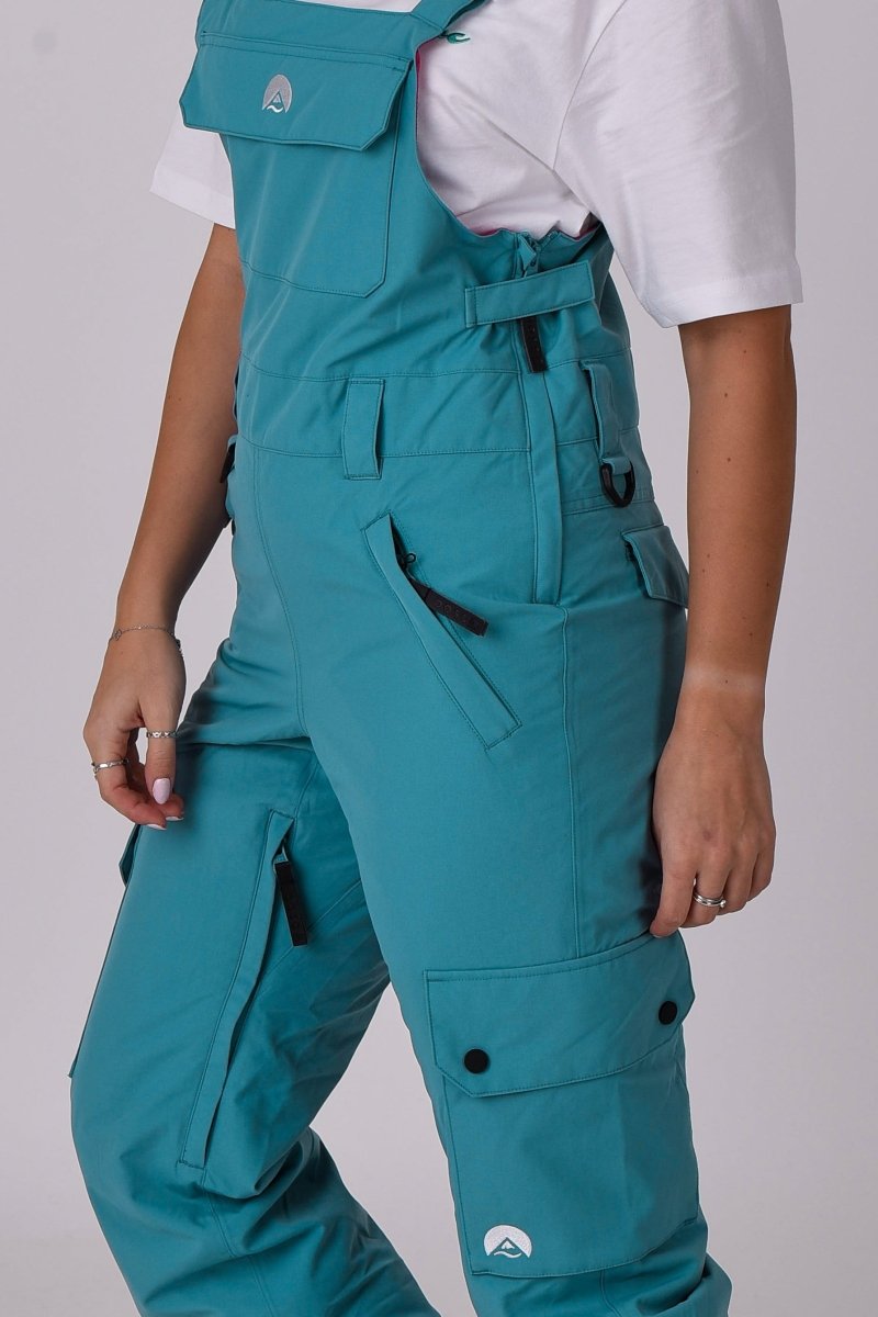 Yeh Girl Bib Pant - Teal - OOSC Clothing - USA