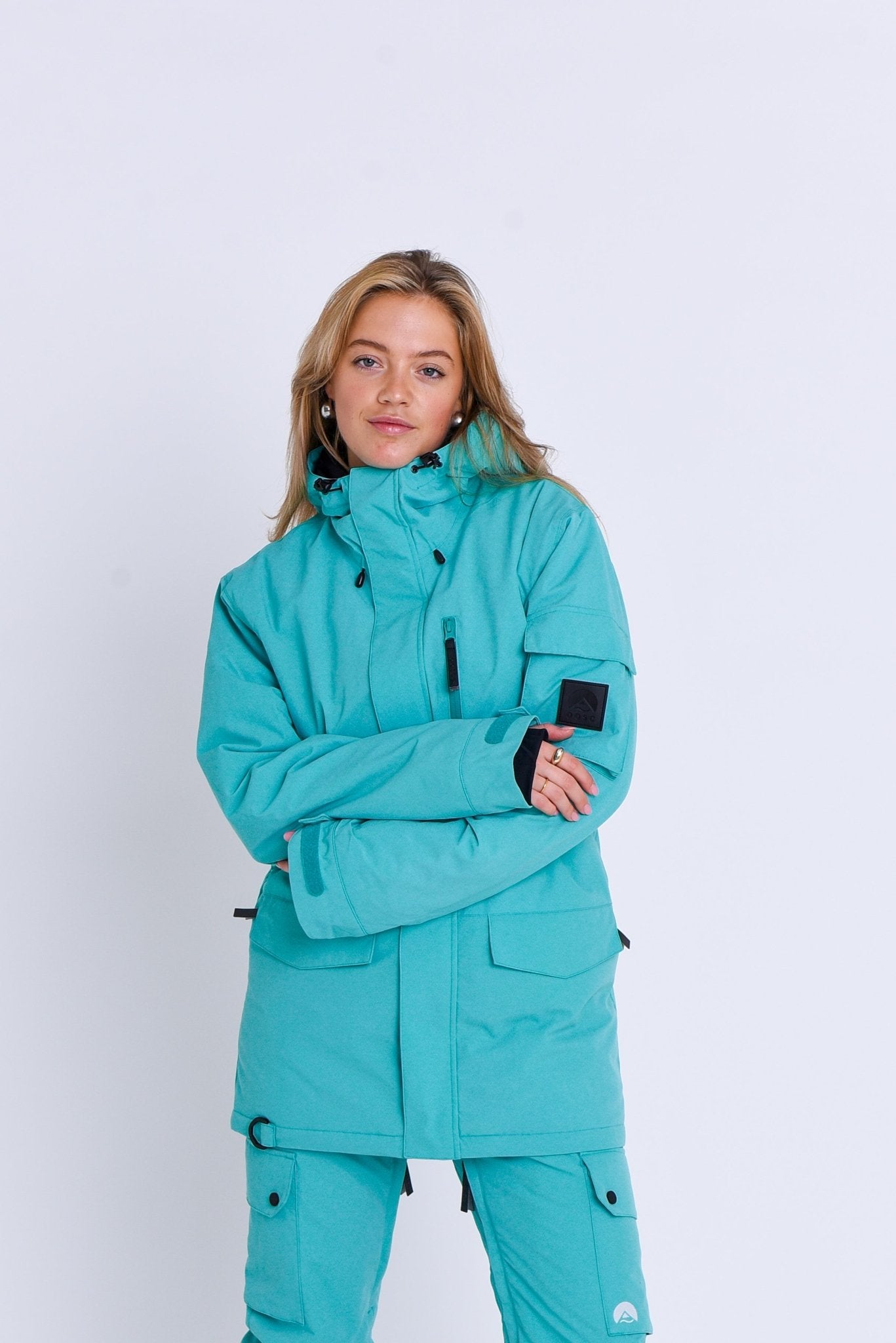 Yeh Girl Ski & Snowboard Jacket - Aqua - OOSC Clothing - USA
