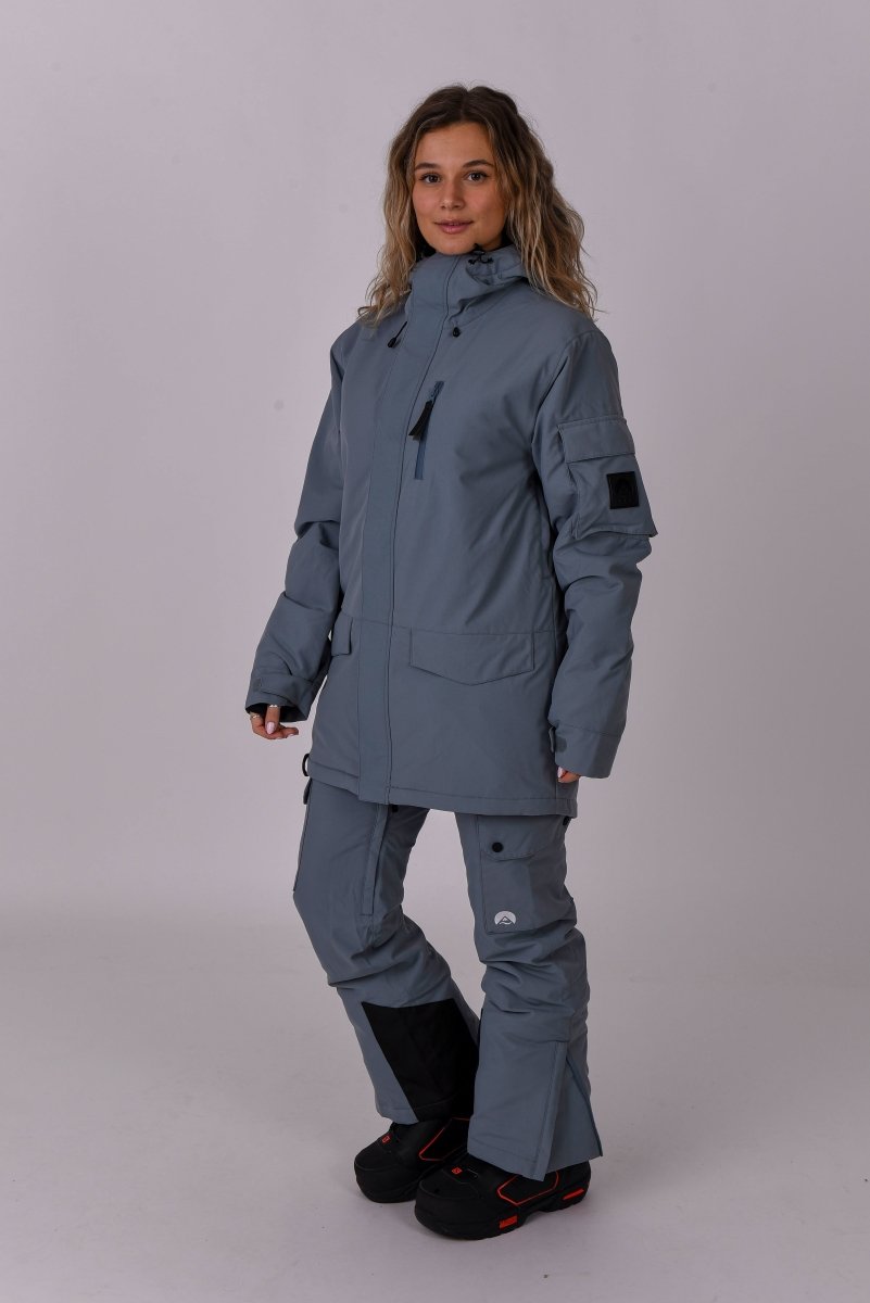 Yeh Girl Ski & Snowboard Jacket - Grey - OOSC Clothing - USA