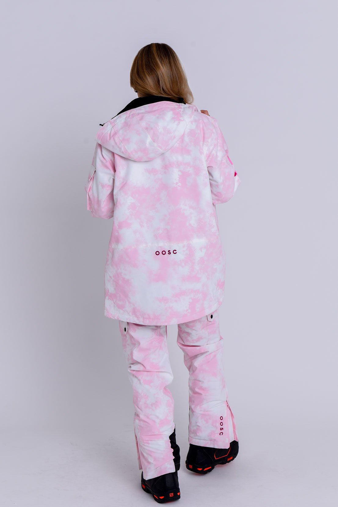 Yeh Girl Ski & Snowboard Jacket - Katie Ormerod Pink Tie Dye Signature line - OOSC Clothing - USA