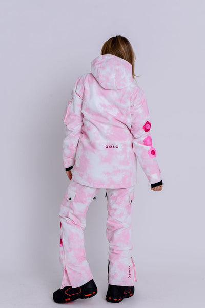 Yeh Girl Ski & Snowboard Jacket - Pink Tie Dye Signature line - OOSC Clothing - USA