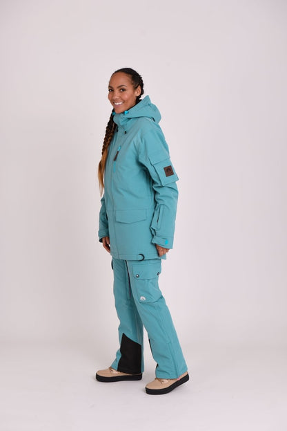 Yeh Girl Ski & Snowboard Jacket - Teal - OOSC Clothing - USA