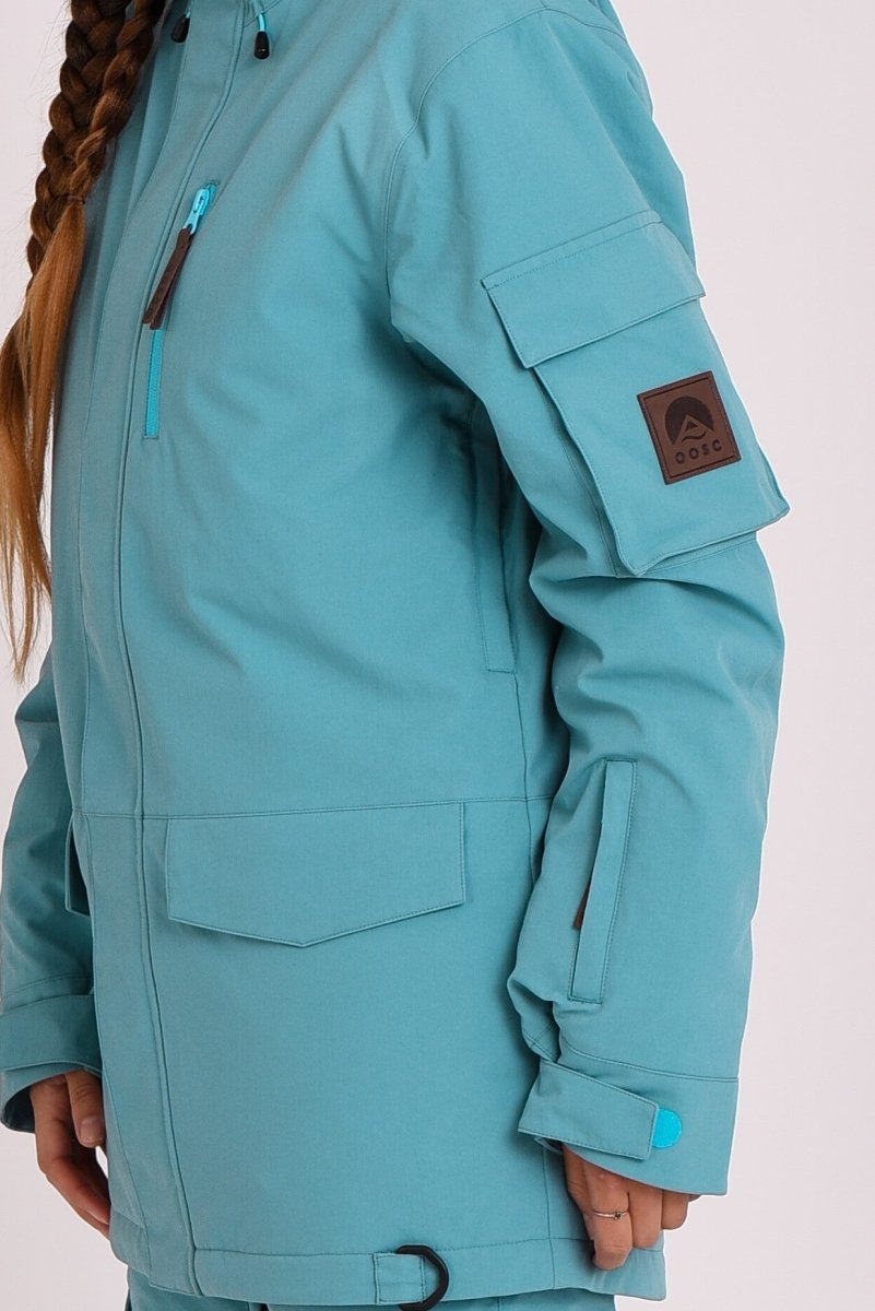 Yeh Girl Ski & Snowboard Jacket - Teal - OOSC Clothing - USA