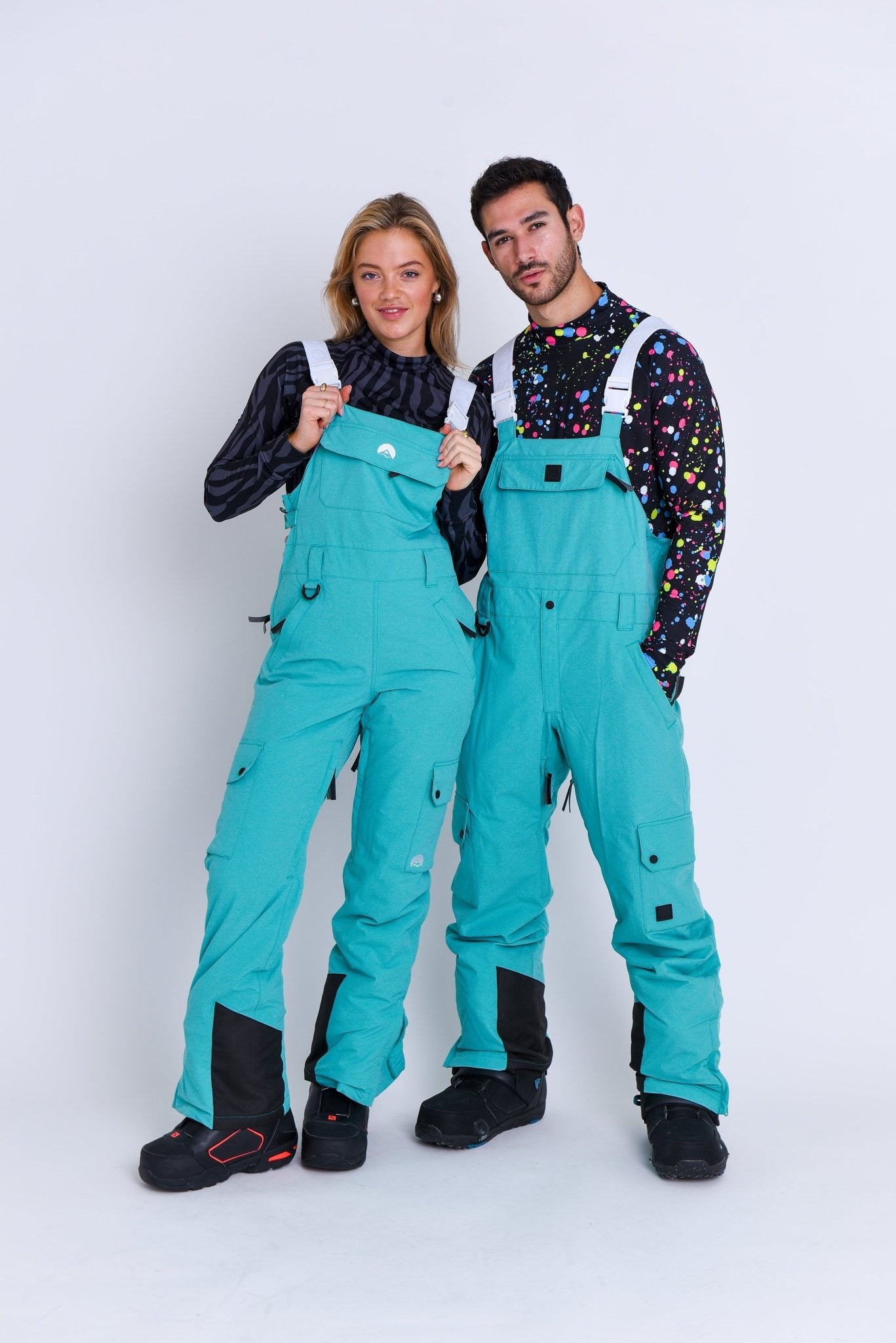 Yeh Man Bib Pant - Aqua - OOSC Clothing - USA