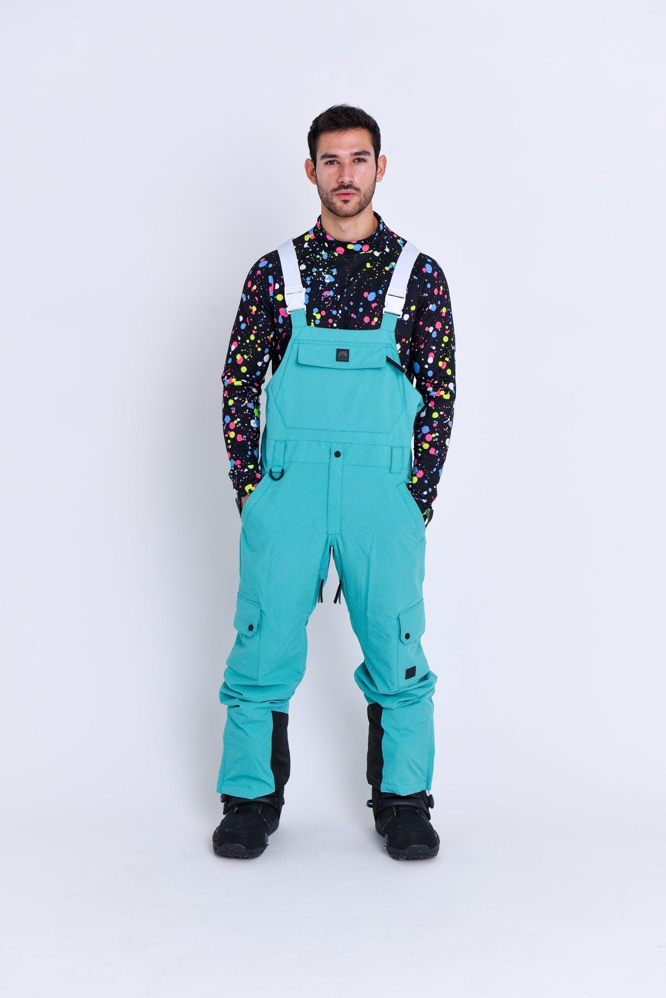 Yeh Man Bib Pant - Aqua - OOSC Clothing - USA