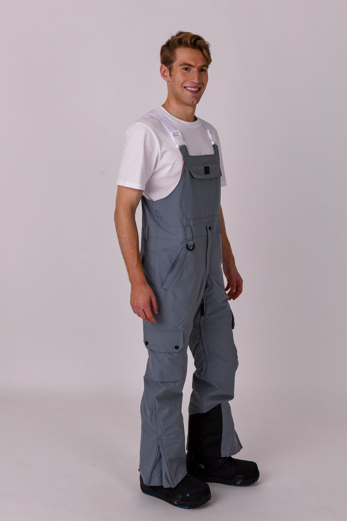 Yeh Man Bib Pant - Grey - OOSC Clothing - USA