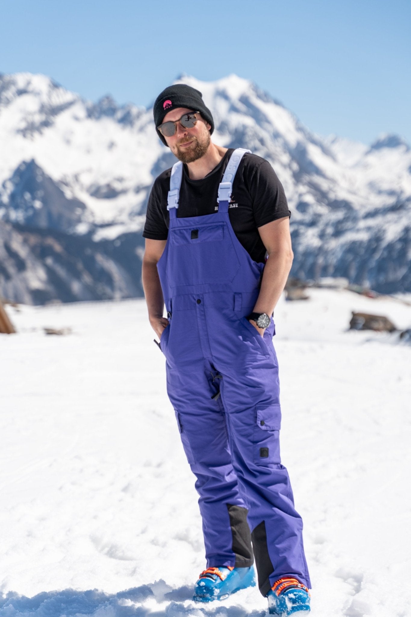 Yeh Man Bib Pant - Purple - OOSC Clothing - USA