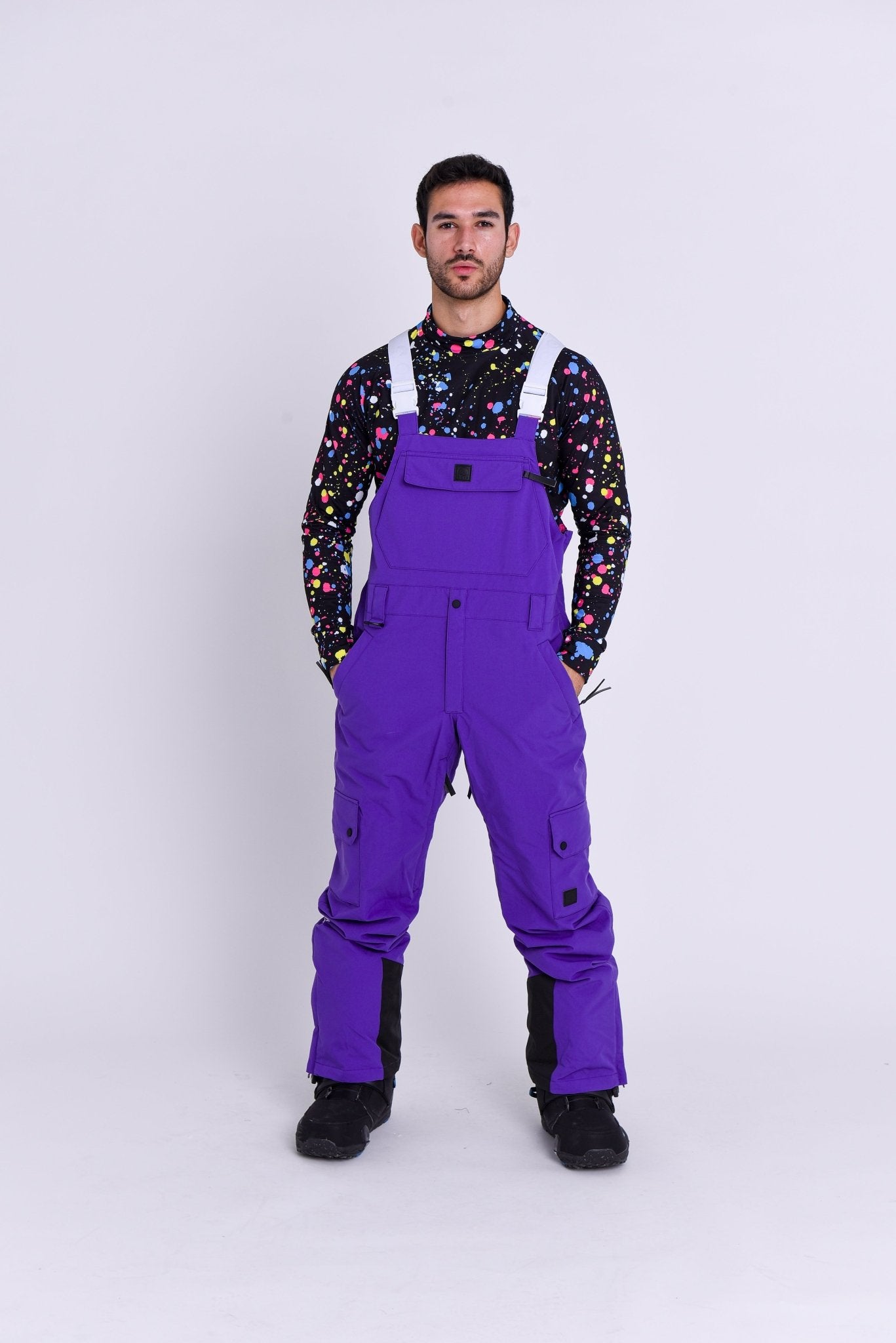 Yeh Man Bib Pant - Purple - OOSC Clothing - USA