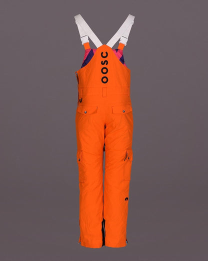 Yeh Man Men's Ski & Snowboard Bib Pant - Orange - OOSC Clothing - USA