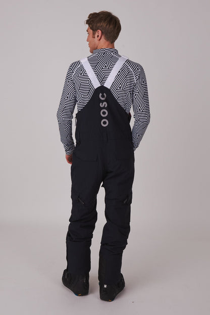 Yeh Man Ski & Snowboard Bib Pant - Black - OOSC Clothing - USA