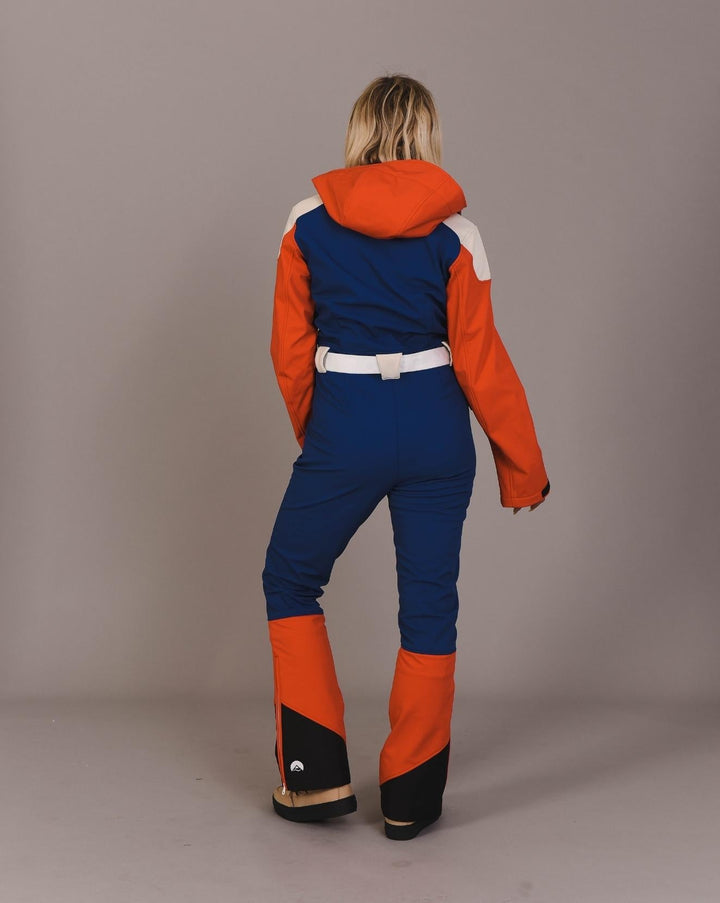 Chic Ski Suit - Navy & Red