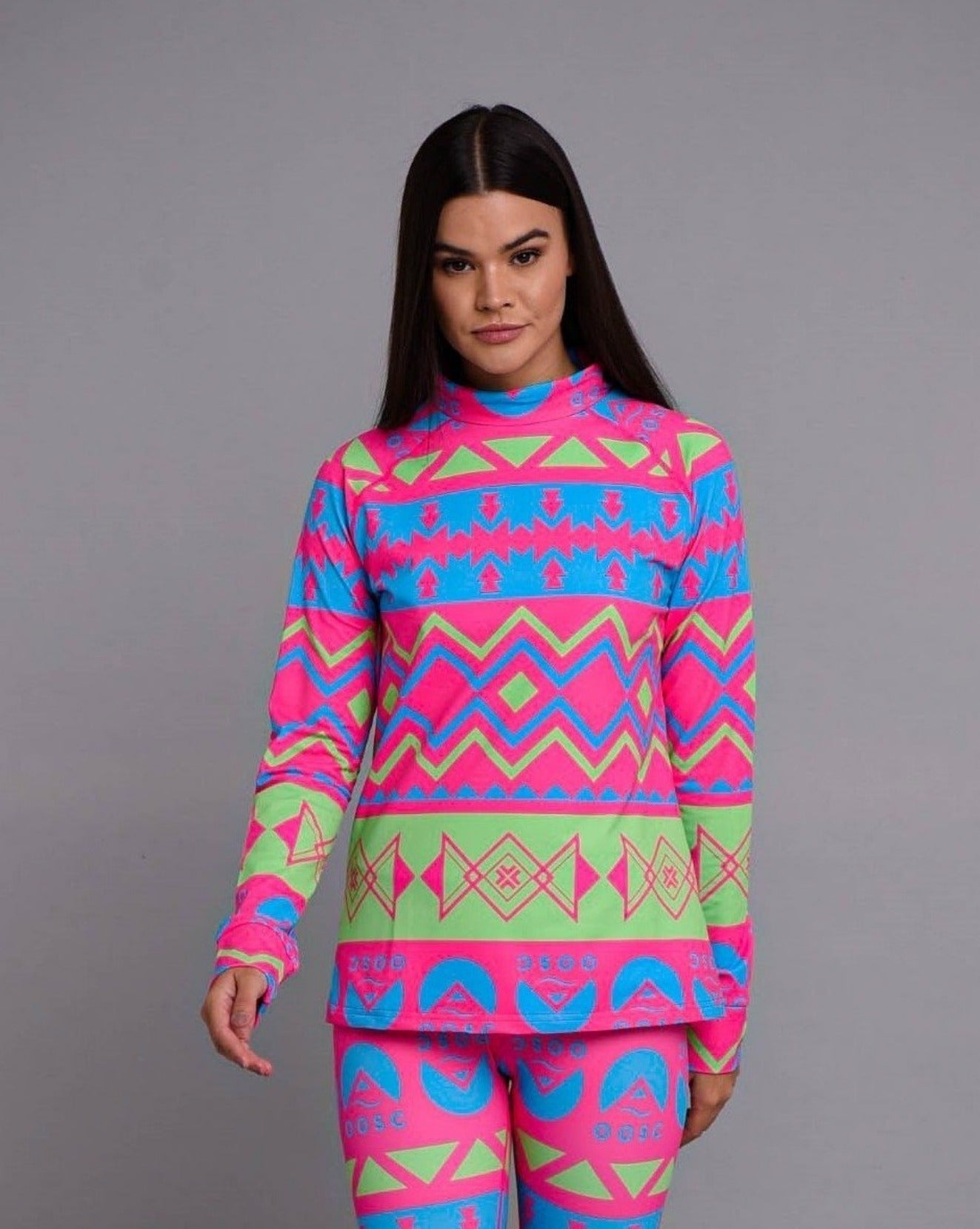 neon pink womens base layer