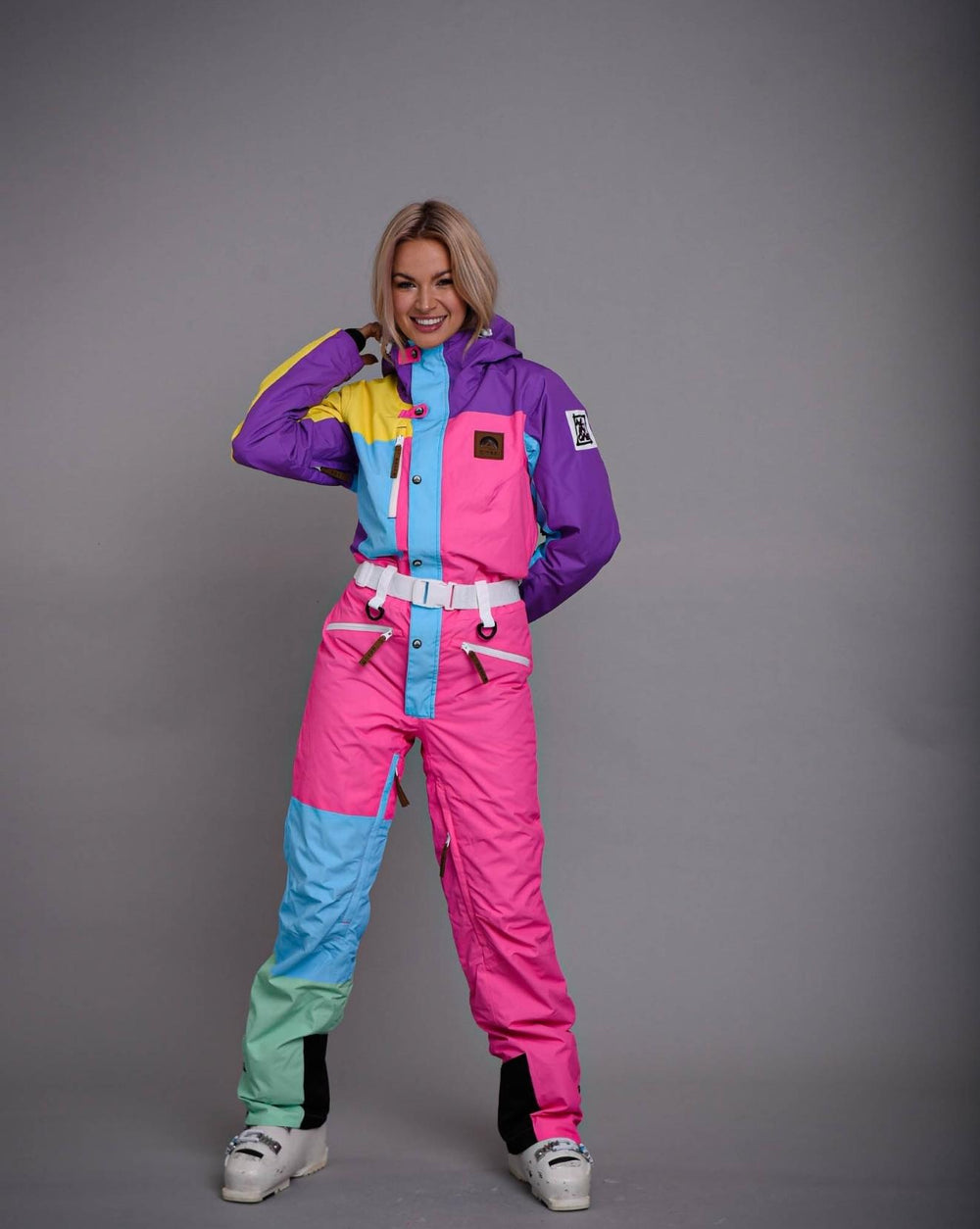 UnoSheng Ski Overall, Women's One-Piece Ski Suit, Women's One
